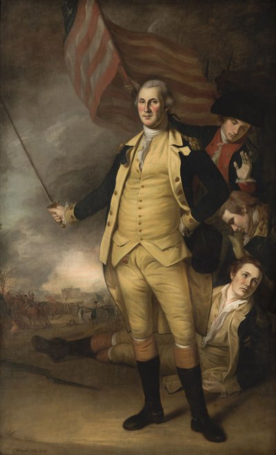 George Washington i slaget vid Princeton av Charles Willson Peale