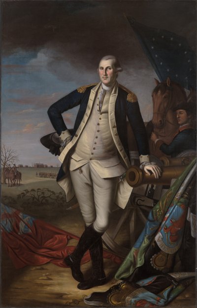 George Washington i slaget vid Princeton av Charles Willson Peale