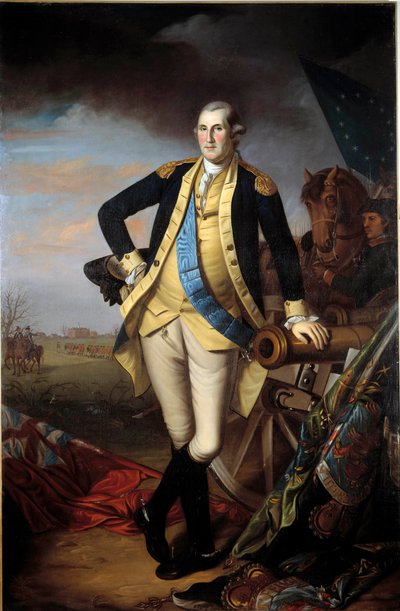 Porträtt av George Washington (1732-1799) efter slaget vid Princeton, 3 januari av Charles Willson Peale