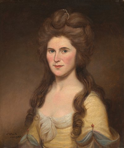 Rebecca Bryan White Mrs. John White, 1788. av Charles Willson Peale