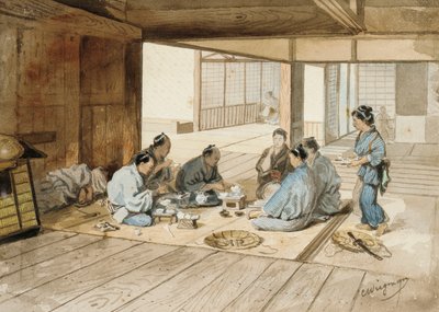 Tea Party av Charles Wirgman