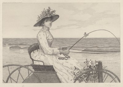 Untitled (Kvinna i en vagn) av Charles X. Harris