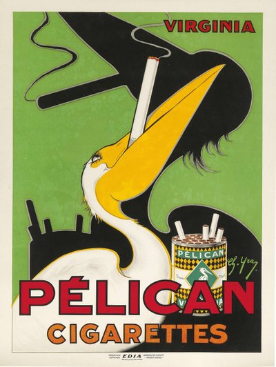 Pelican Cigarettes, ca. 1930. av Charles Yray