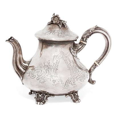 Viktoriansk tekanna, 1849 av Charles and Storer Reily