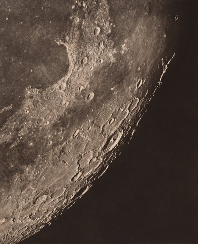 Fotografisk karta över månen, 1904. av Charles le Morvan