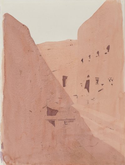 Golgata, Lalibela, Etiopien, 1996 (wc på papper) av Charlie Millar