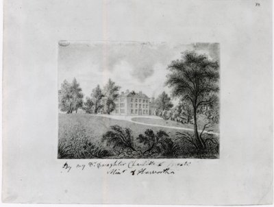 The Roe Head School, ca 1831-32 (conte på papper) av Charlotte Bronte