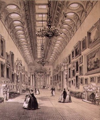 Bildgalleriet på Buckingham Palace, ca 1880 (litografi) av Charlotte Campbell
