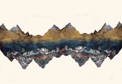 And the Mountains Echoed, 2013 (torrpunktsetsning och digital) av Charlotte Orr
