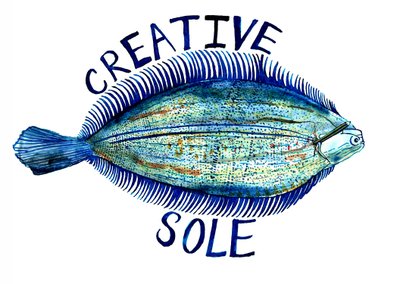 Creative Sole, 2019 (penna, bläck och akvarell) av Charlotte Orr