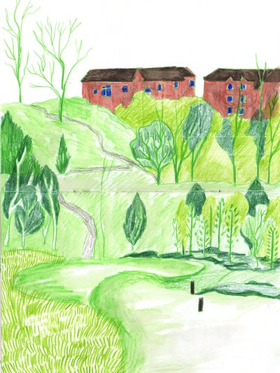 Golfbana, 2021 av Charlotte Orr