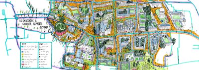 Karta över Oxford, 2021 av Charlotte Orr