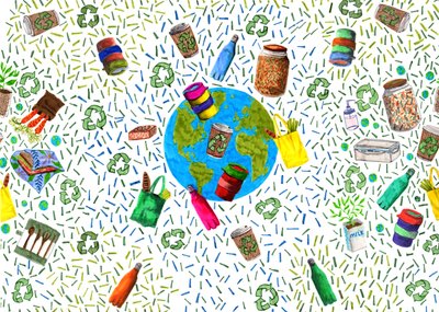 Recycling Bin Design, 2020 (penselpennor och digitala) av Charlotte Orr