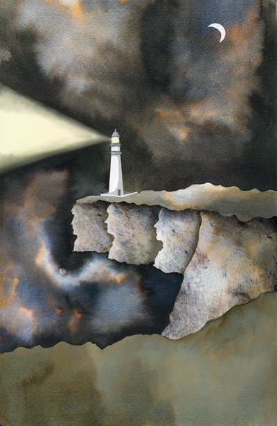The Lighthouse, 2013 (bläck och digitalt) av Charlotte Orr