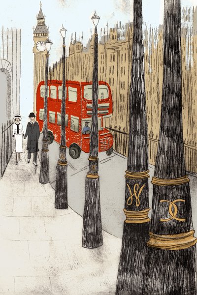 Westminster Love, 2014 (torrpunktsetsning och digital) av Charlotte Orr