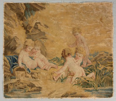 Barn som leker: The Bath, 1700-talet. av Charron