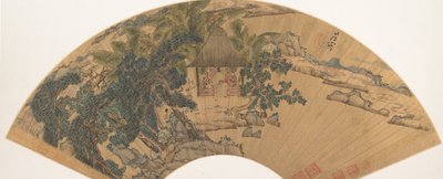 Landskap, mitten av 1600-talet. av Chen Hongshou