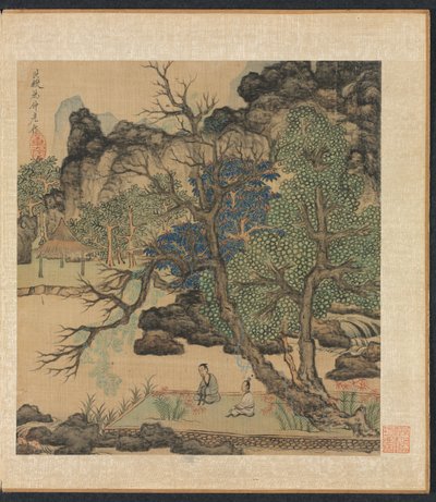 Målningar efter forntida mästare: Forskare i en trädgård, 1598-1652. av Chen Hongshou
