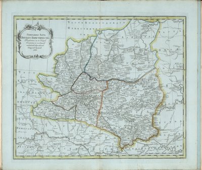 Allmän karta över Vyatka Governorate, 1791. av Chernoi
