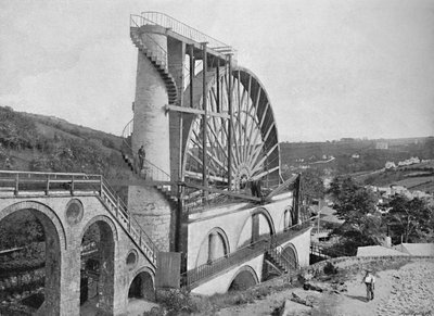 Laxey Wheel, Isle of Man, c1896 av Chester Vaughan