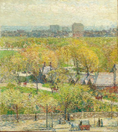Tvärs över parken av Childe Frederick Hassam