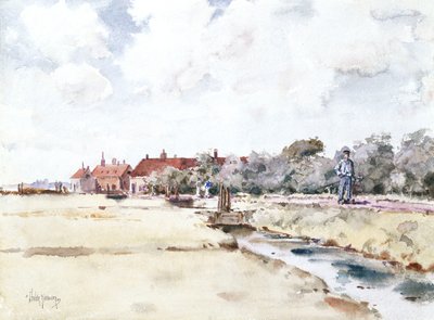 Kanalscen av Childe Frederick Hassam