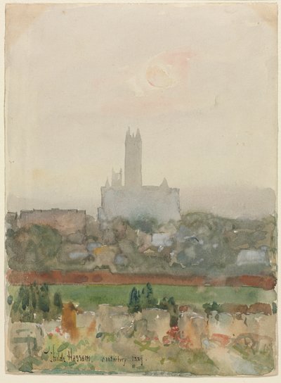 Katedralen i Canterbury av Childe Frederick Hassam