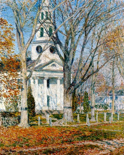 Kyrkan vid Old Lyme av Childe Frederick Hassam