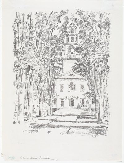 Colonial Church, Gloucester av Childe Frederick Hassam