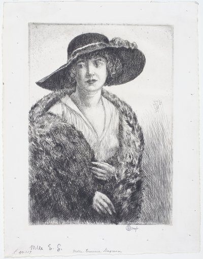 Miss Erminie Gagnon av Childe Frederick Hassam