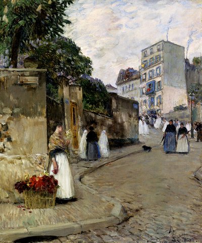 Montmartre, Paris av Childe Frederick Hassam