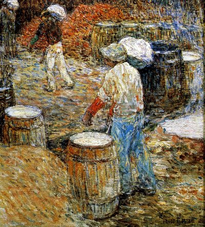New York, Hod Carriers av Childe Frederick Hassam