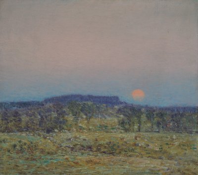 September Månuppgång av Childe Frederick Hassam