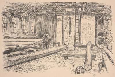 Sparbutik, Gloucester av Childe Frederick Hassam
