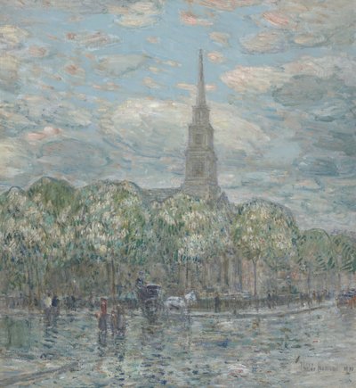 Markus i Bowery av Childe Frederick Hassam
