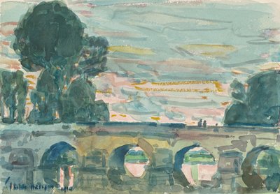 Bron vid Grez av Childe Frederick Hassam