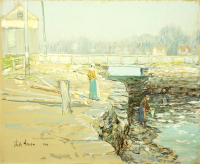 The Mill Dam, Cos Cob av Childe Frederick Hassam