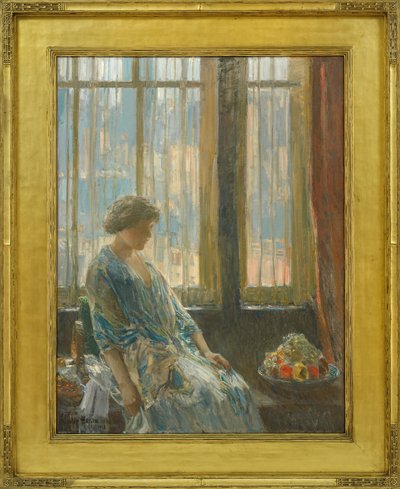 New York-fönstret av Childe Frederick Hassam