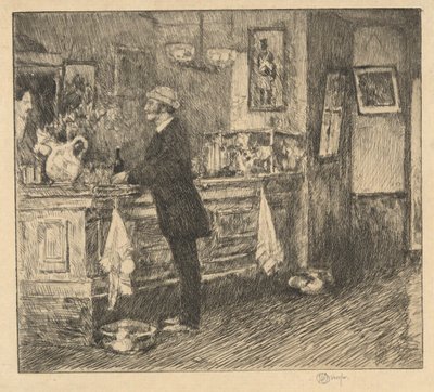 Ett New England Barroom av Childe Hassam