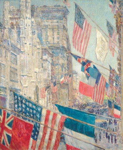 Allierades dag, maj 1917 av Childe Hassam