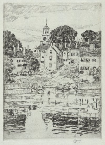 Church Tower, Portsmouth, 1921 av Childe Hassam