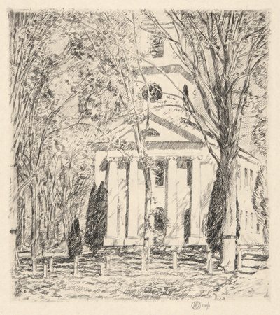 Kyrkan i Old Lyme, 1924 av Childe Hassam