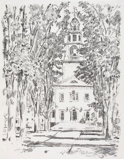 Kolonial kyrka, Gloucester av Childe Hassam