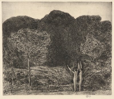Kväll, Easthampton av Childe Hassam