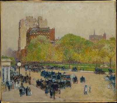 Vårmorgon i hjärtat av staden av Childe Hassam