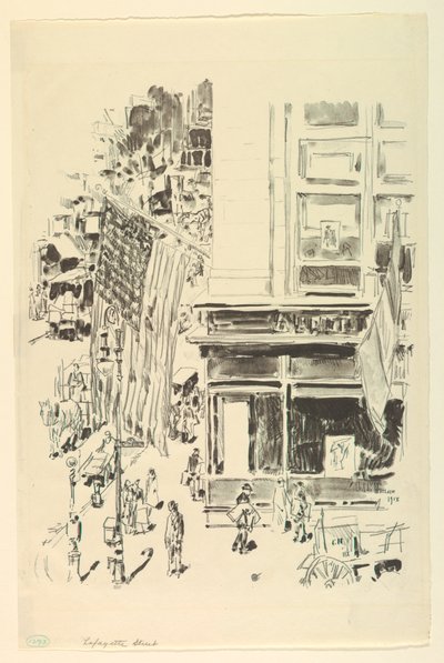 Lafayette Street av Childe Hassam