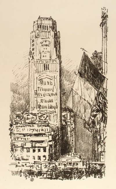 New York bukett av Childe Hassam