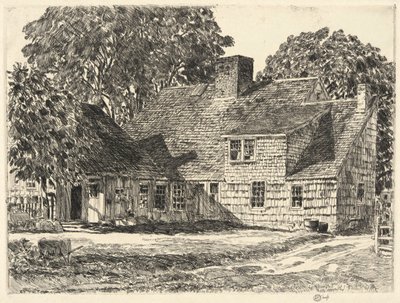 Old Dominy House, Easthampton av Childe Hassam