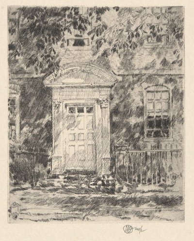 Portsmouth dörröppning av Childe Hassam