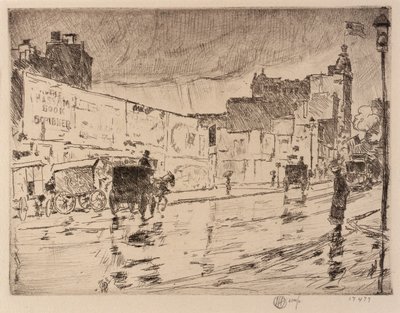 The Billboards, New York av Childe Hassam
